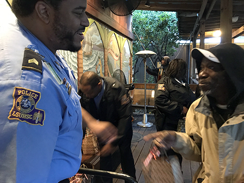 Sgt. Allen with recipient